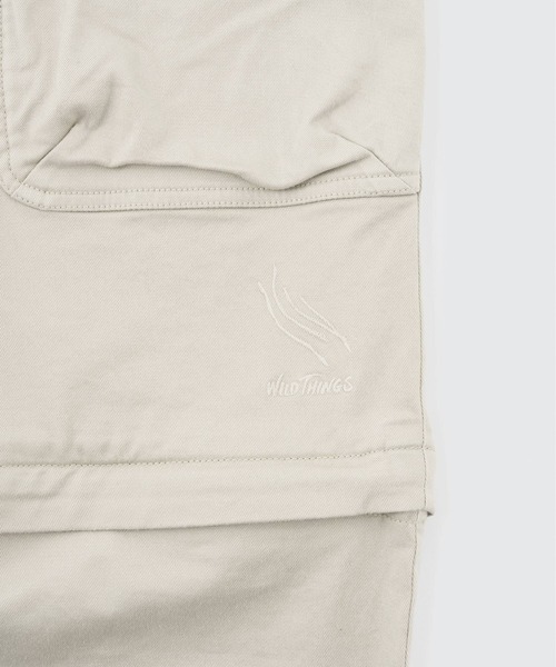 WILD THINGS（ワイルドシングス）の「ルーラル コンバーチブルパンツ│RURAL CONVERTIBLE PANTS（カーゴパンツ・メンズ・ブラック/チャコールグレー・XL/S/L/M）」の9枚目の写真