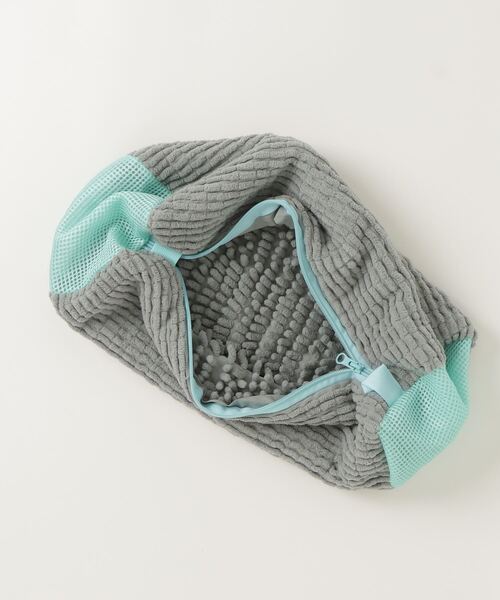 CALIFORNIA OUTFITTERS（カリフォルニア アウトフィッターズ）の「7B33 【洗濯機丸洗いOK】靴用 シューズウォッシュネット マイクロファイバー メッシュネット（ランドリーグッズ・メンズ・グレー・ONESIZE）」の3枚目の写真