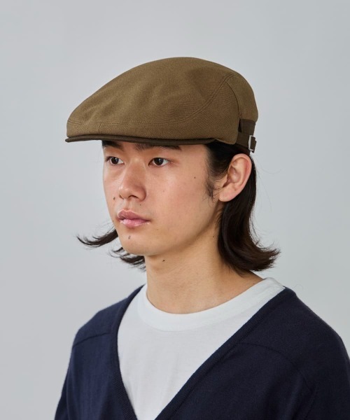 OVERRIDE(オーバーライド)の「OVERRIDE WOOL LIKE HUNTING / オーバーライド(ハンチング/ベレー帽・メンズ・ブラック/グリーン/ブラウン・60cm/58cm)」の3枚目の写真