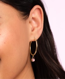 OLIVIA BURTON（オリビアバートン）の「「OLIVIA BURTON/オリビアバートン」トレンド  ジェムストーン フープ ピアス 　天然石ピアス（ピアス（両耳用））」