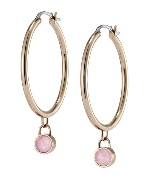 OLIVIA BURTON(オリビアバートン)の「「OLIVIA BURTON/オリビアバートン」トレンド ジェムストーン フープ ピアス 天然石ピアス(ピアス(両耳用)・レディース・グリーン/ピンク・FREE)」の11枚目の写真