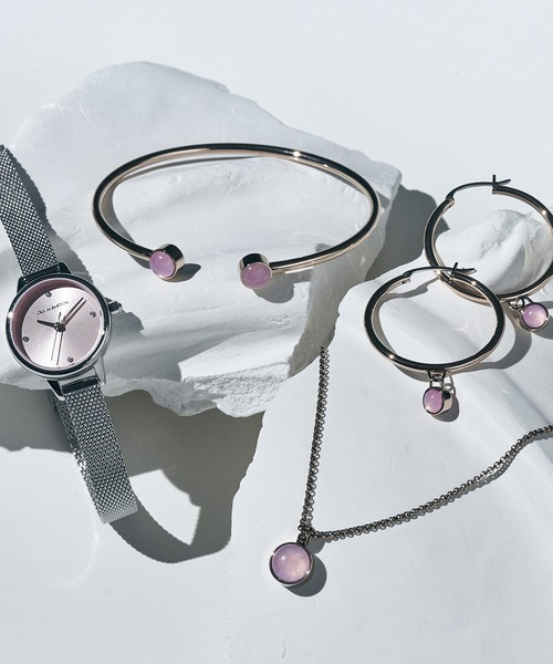 OLIVIA BURTON(オリビアバートン)の「「OLIVIA BURTON/オリビアバートン」トレンド ジェムストーン フープ ピアス 天然石ピアス(ピアス(両耳用)・レディース・グリーン/ピンク・FREE)」の14枚目の写真