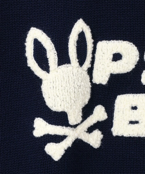 Psycho Bunny（サイコバニー）の「シグネチャーロゴ ニットフーディ（ニット/セーター・メンズ・ネイビー/アイボリー/レッド/ブラウン・MEDIUM/X-LARGE/LARGE）」の20枚目の写真