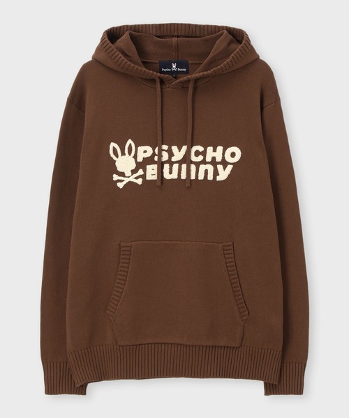 Psycho Bunny（サイコバニー）の「シグネチャーロゴ ニットフーディ（ニット/セーター・メンズ・ネイビー/アイボリー/レッド/ブラウン・MEDIUM/X-LARGE/LARGE）」の12枚目の写真