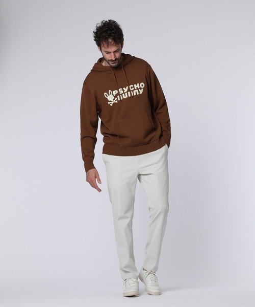 Psycho Bunny（サイコバニー）の「シグネチャーロゴ ニットフーディ（ニット/セーター・メンズ・ネイビー/アイボリー/レッド/ブラウン・MEDIUM/X-LARGE/LARGE）」の11枚目の写真