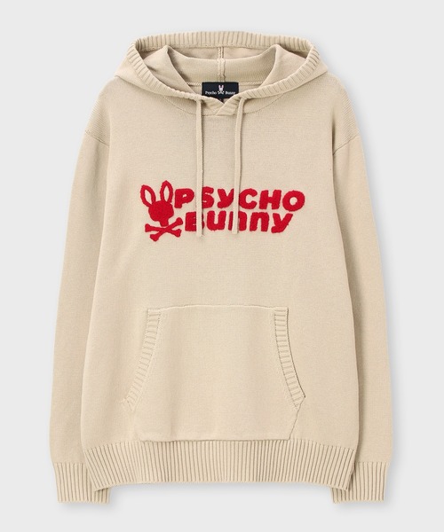 Psycho Bunny（サイコバニー）の「シグネチャーロゴ ニットフーディ（ニット/セーター・メンズ・ネイビー/アイボリー/レッド/ブラウン・MEDIUM/X-LARGE/LARGE）」の8枚目の写真