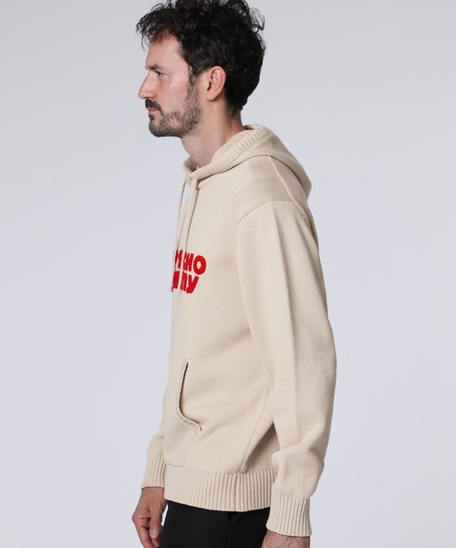 Psycho Bunny（サイコバニー）の「シグネチャーロゴ ニットフーディ（ニット/セーター・メンズ・ネイビー/アイボリー/レッド/ブラウン・MEDIUM/X-LARGE/LARGE）」の5枚目の写真