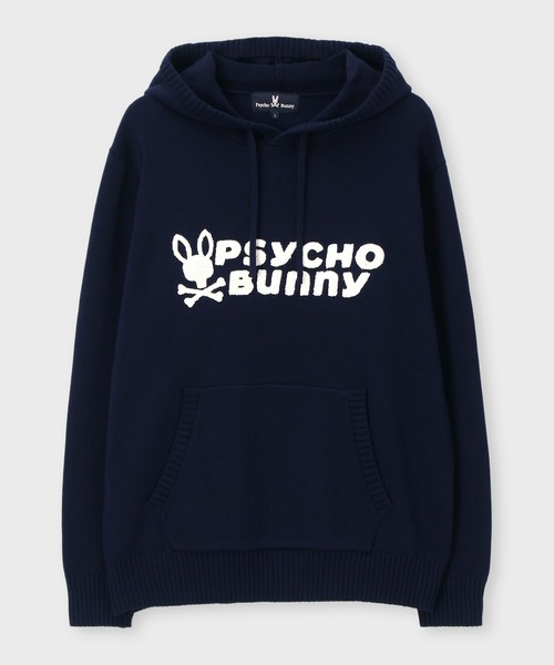 Psycho Bunny（サイコバニー）の「シグネチャーロゴ ニットフーディ（ニット/セーター・メンズ・ネイビー/アイボリー/レッド/ブラウン・MEDIUM/X-LARGE/LARGE）」の16枚目の写真