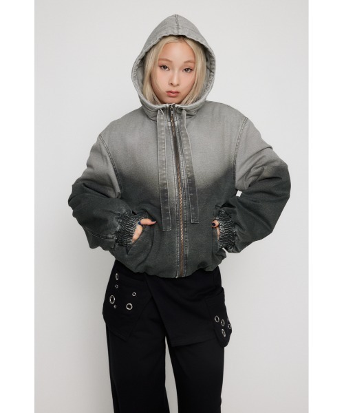 GRADATION COTTON HOODIE ブルゾン（ブルゾン）｜LAGUA GEM