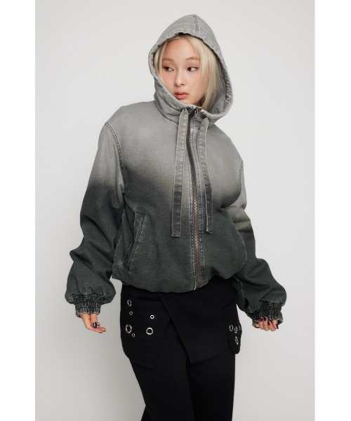 GRADATION COTTON HOODIE ブルゾン（ブルゾン）｜LAGUA GEM