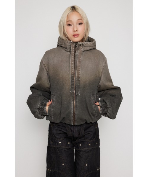 LAGUAGEM HOOD COMPACT MILITARY ブルゾン LAGUA GEM HOOD COMPACT MILITARY ブルゾン 白 LAGUA GEM HOOD COMPACT