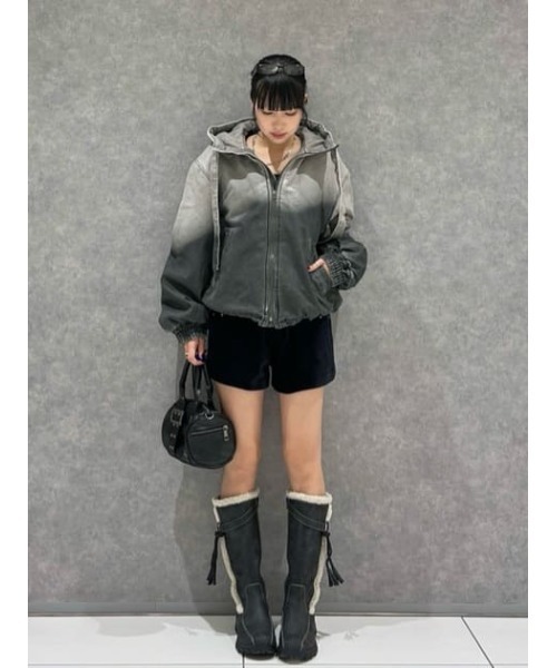 GRADATION COTTON HOODIE ブルゾン（ブルゾン）｜LAGUA GEM