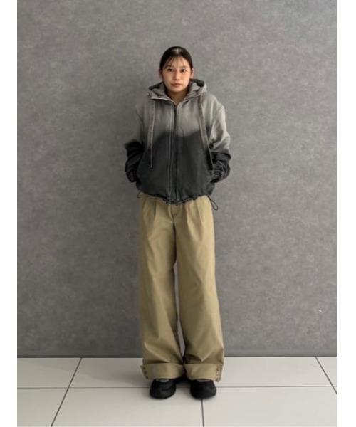 GRADATION COTTON HOODIE ブルゾン（ブルゾン）｜LAGUA GEM