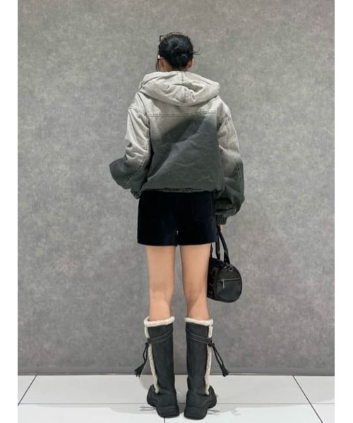 LAGUA GEM（ラグアジェム）の「GRADATION COTTON HOODIE ブルゾン（ブルゾン・レディース・グレー/ブラウン・FREE）」の14枚目の写真