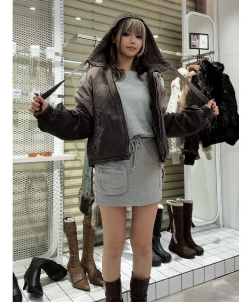 GRADATION COTTON HOODIE ブルゾン（ブルゾン）｜LAGUA GEM