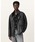 ALLSAINTS�i�I�[���Z�C���c�j�́uHALTON FUNNEL COLLAR LEATHER JACKET | HALTON �t�@���l�� �J���[ ���U�[ �W���P�b�g�i���̑��A�E�^�[�j�v�b�u���b�N