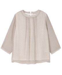 TOKYO SHIRTS | 幾何学柄 シフォンブラウス 七分袖(シャツ/ブラウス)