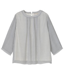 BRICK HOUSE by TOKYO SHIRT（ブリックハウス）の「幾何学柄 シフォンブラウス 七分袖（シャツ/ブラウス）」