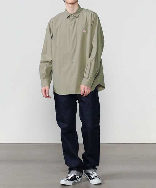 DANTON | タイプライター レギュラーカラー長袖シャツ MEN