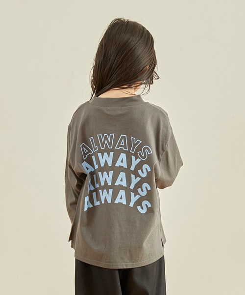 undeny.（アンディニ－）の「undeny/アンディニー NEVER L/S Tシャツ（Tシャツ/カットソー・キッズ・ベージュ系その他/チャコールグレー/ブラック・M/L/XL）」の11枚目の写真