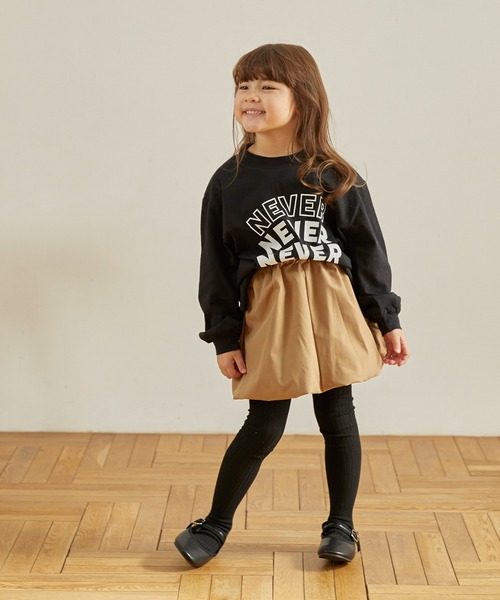 undeny.（アンディニ－）の「undeny/アンディニー NEVER L/S Tシャツ（Tシャツ/カットソー・キッズ・ベージュ系その他/チャコールグレー/ブラック・M/L/XL）」の9枚目の写真