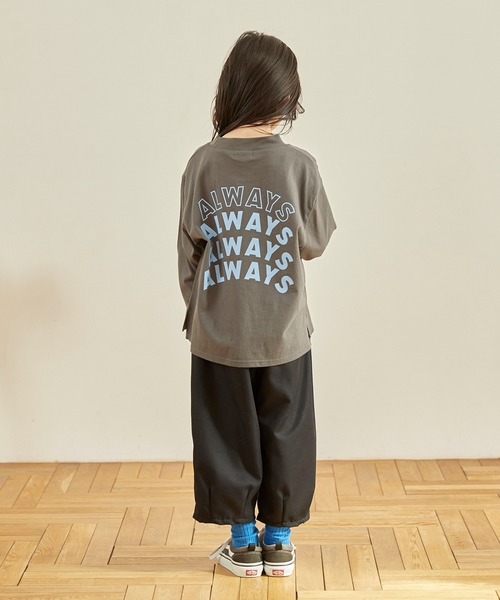 undeny.（アンディニ－）の「undeny/アンディニー NEVER L/S Tシャツ（Tシャツ/カットソー・キッズ・ベージュ系その他/チャコールグレー/ブラック・M/L/XL）」の13枚目の写真