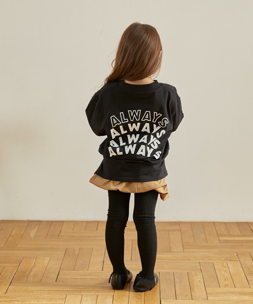 undeny.（アンディニ－）の「undeny/アンディニー NEVER L/S Tシャツ（Tシャツ/カットソー・キッズ・ベージュ系その他/チャコールグレー/ブラック・M/L/XL）」の10枚目の写真