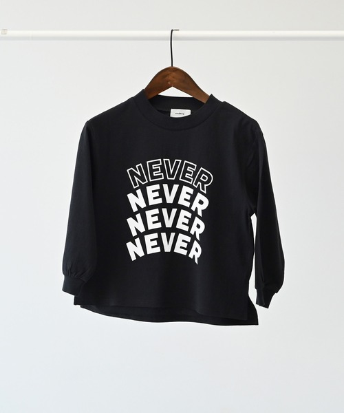 undeny.（アンディニ－）の「undeny/アンディニー NEVER L/S Tシャツ（Tシャツ/カットソー・キッズ・ベージュ系その他/チャコールグレー/ブラック・M/L/XL）」の20枚目の写真