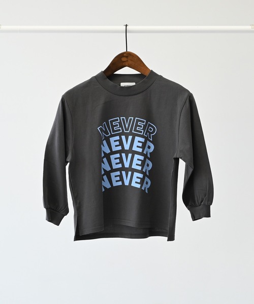 undeny.（アンディニ－）の「undeny/アンディニー NEVER L/S Tシャツ（Tシャツ/カットソー・キッズ・ベージュ系その他/チャコールグレー/ブラック・M/L/XL）」の22枚目の写真