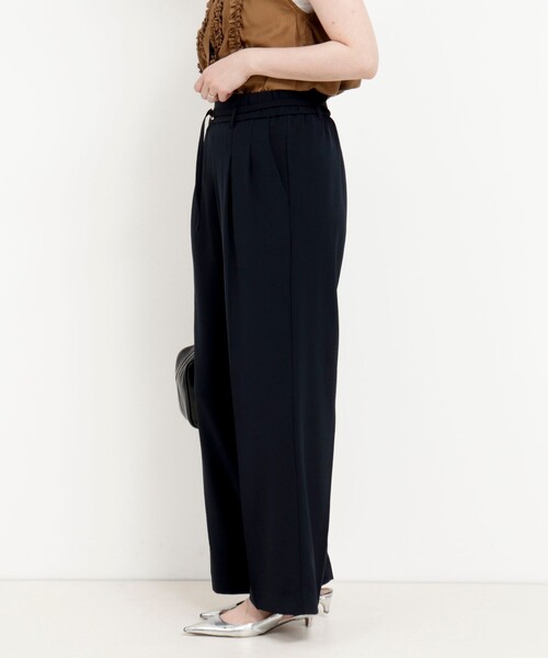 MICO COULIER（ミコクリエ）の「《セットアップ対応》ハイストレッチカルゼワッシャーパンツ（その他パンツ・レディース・ネイビー/キャメル・38/36）」の20枚目の写真