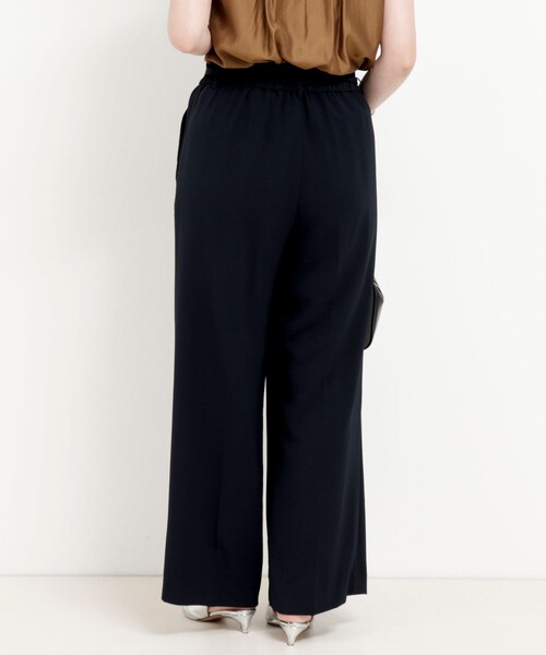 MICO COULIER（ミコクリエ）の「《セットアップ対応》ハイストレッチカルゼワッシャーパンツ（その他パンツ・レディース・ネイビー/キャメル・38/36）」の22枚目の写真