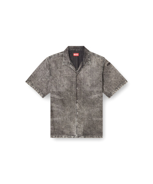 DIESEL（ディーゼル）の「メンズ デニム半袖シャツ D-NABIL-S5（シャツ/ブラウス・メンズ・ブラック・MEDIUM/LARGE/X-LARGE/XX-LARGE/SMALL/X-SMALL）」の5枚目の写真