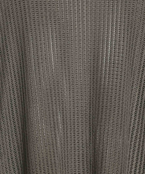 LAND MUSEUM（ランドミュージアム）の「LAND MUSEUM／スクエアメッシュTOP（ニット/セーター・メンズ・ブラック/グレー・FREE）」の10枚目の写真