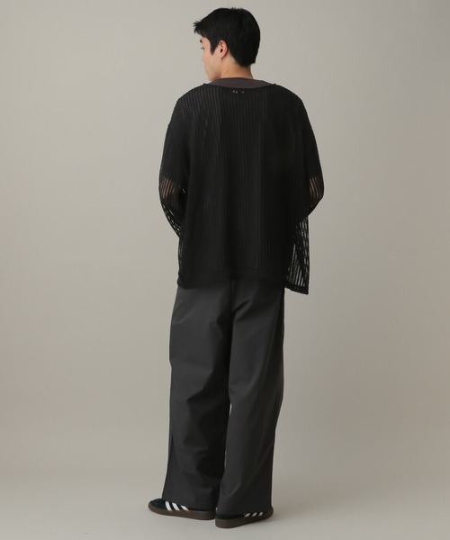 LAND MUSEUM（ランドミュージアム）の「LAND MUSEUM／スクエアメッシュTOP（ニット/セーター・メンズ・ブラック/グレー・FREE）」の14枚目の写真