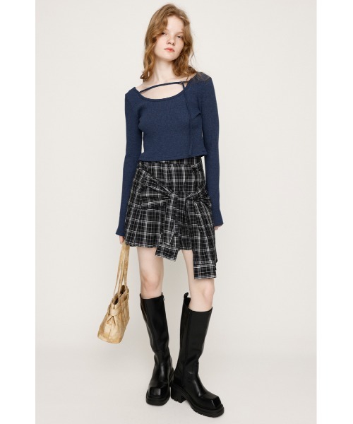 セール】REMAKE LIKE CHECK S/SK リメイクライク チェック ショート