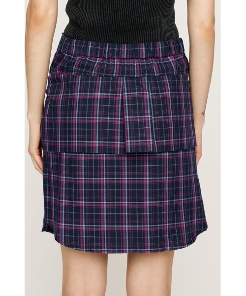 SLY(スライ)の「REMAKE LIKE CHECK S/SK リメイクライク チェック ショートスカート 秋服(スカート・レディース・ブラック系その他2/ピンク系その他・0/1)」の13枚目の写真