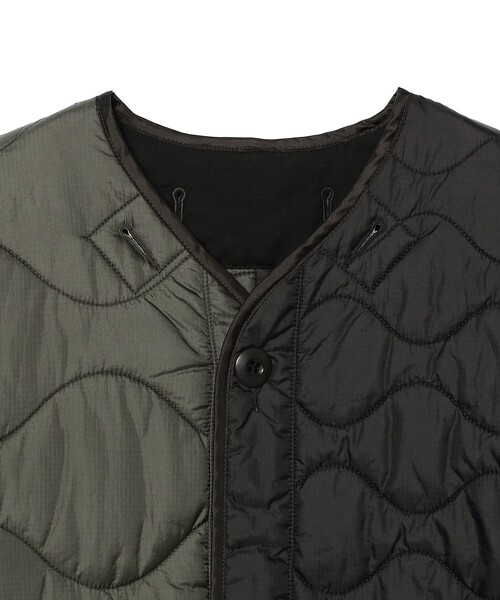 BEAMS BOY（ビームスボーイ）の「クレイジー デタッチ スリーブ ライナー（ブルゾン・レディース・ブラック/オリーブ・1/2）」の15枚目の写真