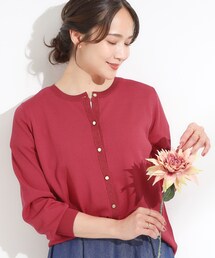 DRESKIP | 【洗える/S-LL】上品なラメ使い クルーネック ニットカーディガン(カーディガン/ボレロ)