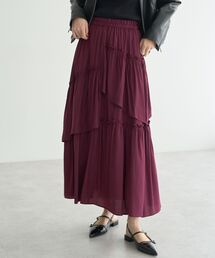 YECCA VECCA | アシンメトリーラッフルスカート(スカート)