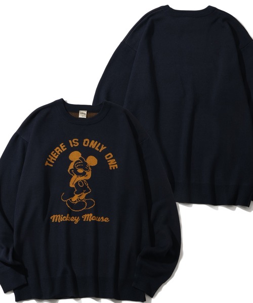 PEARLY GATES ディズニー ストライプセーター サイズ4 新品】パーリーゲイツ ミッキーマウス メンズセーター サイズ4（M