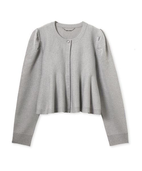 CELFORD ペプラムシアーニットカーディガン ペプラムシアーニットカーディガン（カーディガン/ボレロ