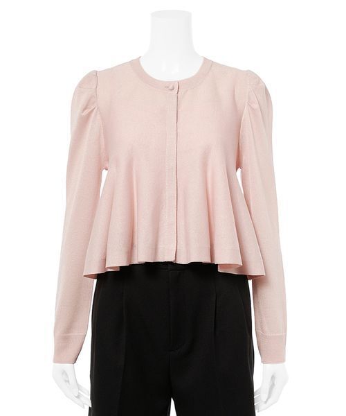 CELFORD ペプラムシアーニットカーディガン ペプラムシアーニットカーディガン（カーディガン/ボレロ