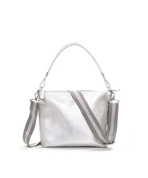 セール】レザーハンドル付き ホリゾンタルポシェット Mサイズ