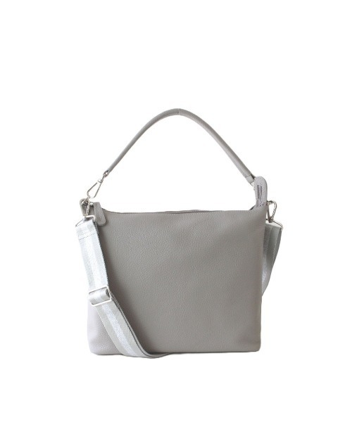 レザーハンドル付き ホリゾンタルポシェット Mサイズ セール】レザーハンドル付き ホリゾンタルポシェット Mサイズ