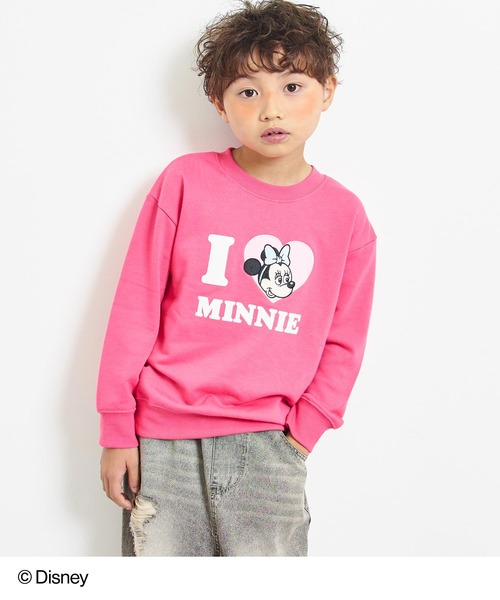 ANAP kids(アナップキッズ)の「【Disney】<Mickey&Minnie> ANAP KIDS I LOVE デザイン オーバーサイズ スウェット プルオーバー【親子お揃い】(スウェット・キッズ・ネイビー/ホワイト/レッド/ピンク・130cm/120cm/110cm)」の22枚目の写真
