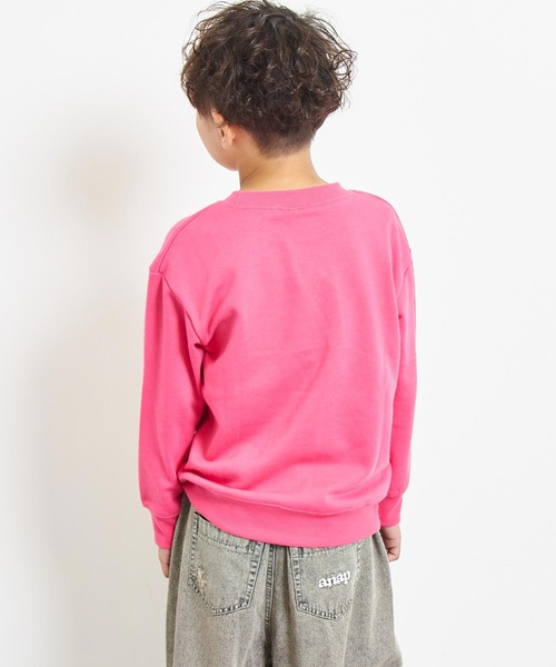 ANAP kids(アナップキッズ)の「【Disney】<Mickey&Minnie> ANAP KIDS I LOVE デザイン オーバーサイズ スウェット プルオーバー【親子お揃い】(スウェット・キッズ・ネイビー/ホワイト/レッド/ピンク・130cm/120cm/110cm)」の20枚目の写真