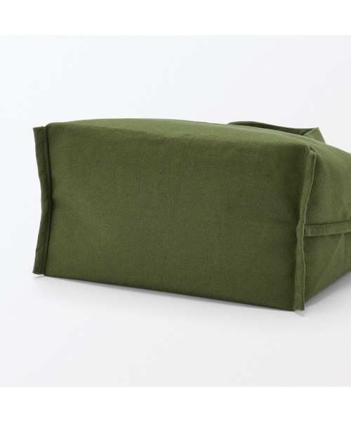 無印良品（ムジルシリョウヒン）の「帆布　２ＷＡＹ　トートバッグ（トートバッグ・レディース・カーキ系/キナリ/ブラック・FREE）」の16枚目の写真