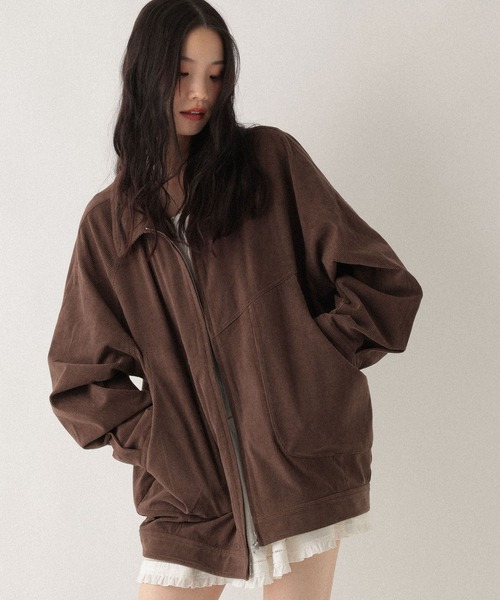 【40周年限定】Cream soda リバーシブル コーデュロイ ジャケット 黒 セール】コーデュロイミドルジャケット 595948（ブルゾン）｜Heather