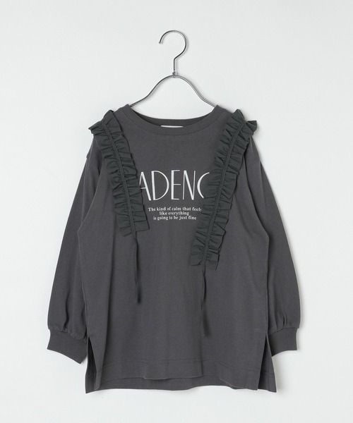 LEPSIM（レプシィム）の「【KIDS】リメイクフリル長袖ワンピース　591000（Tシャツ/カットソー・キッズ・ブラウン/チャコールグレー・140/130/120）」の10枚目の写真