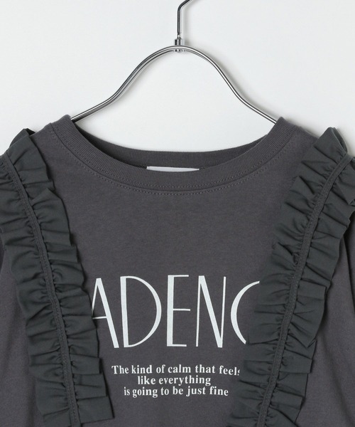 LEPSIM（レプシィム）の「【KIDS】リメイクフリル長袖ワンピース　591000（Tシャツ/カットソー・キッズ・ブラウン/チャコールグレー・140/130/120）」の12枚目の写真